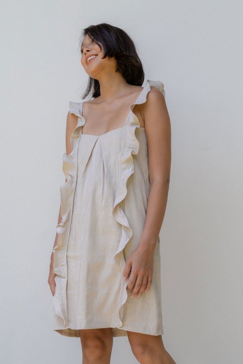 Emilia Dress / Light Oat