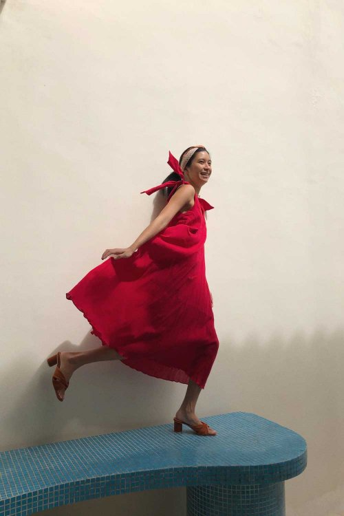 Lolita Maxi Dress / Lipstick Red