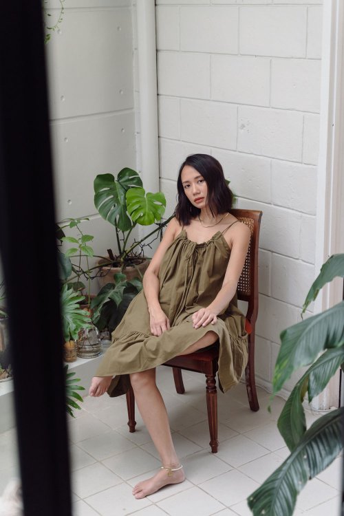 Charlie Dress / Dark Olive