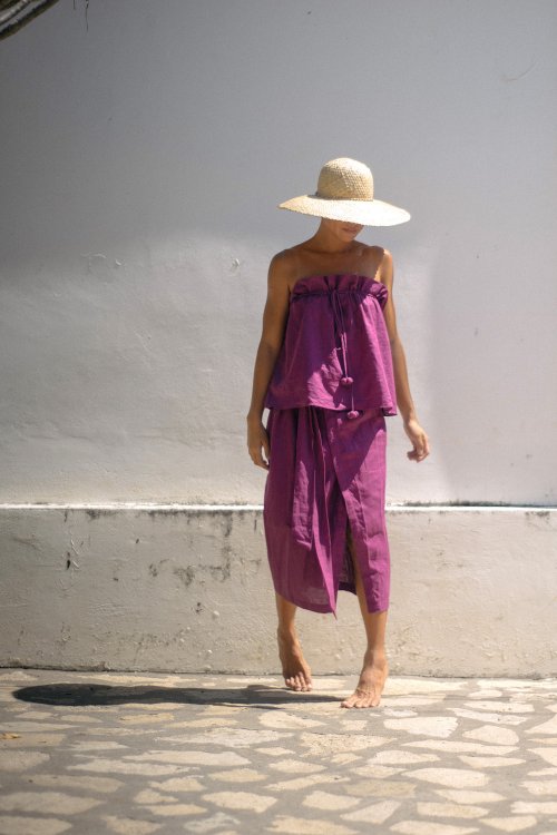 Joshua Tree Midi Skirt / Orchid