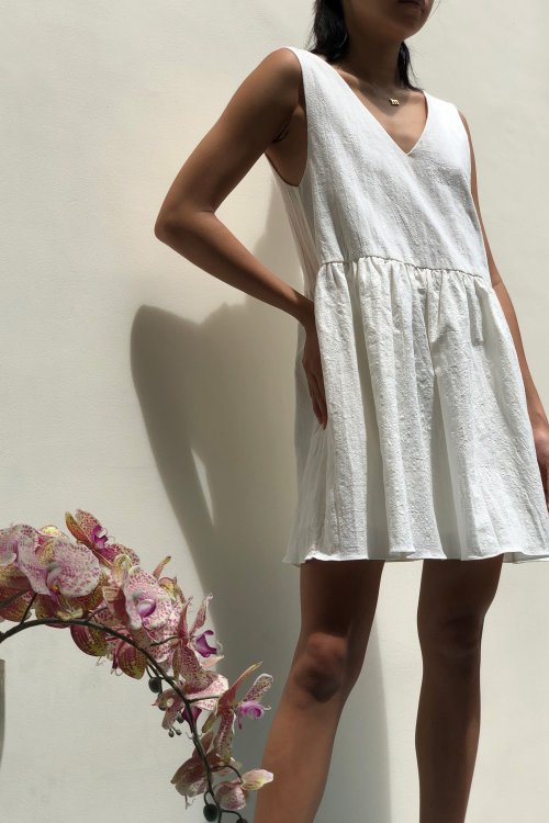 Bonbon Dress / White