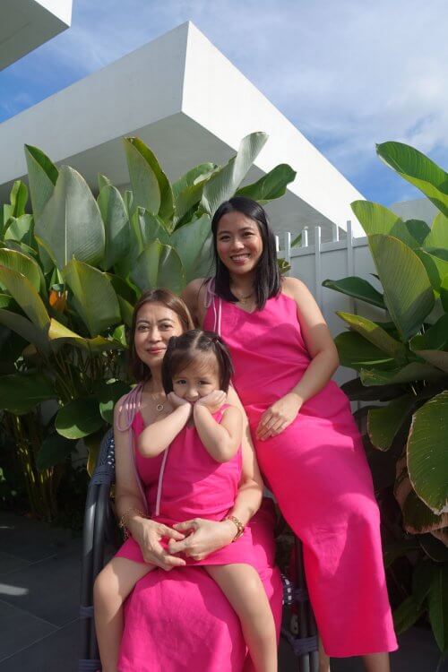 Kaya Midi Dress (Thick & Skinny Straps) / 2-Tone Pink