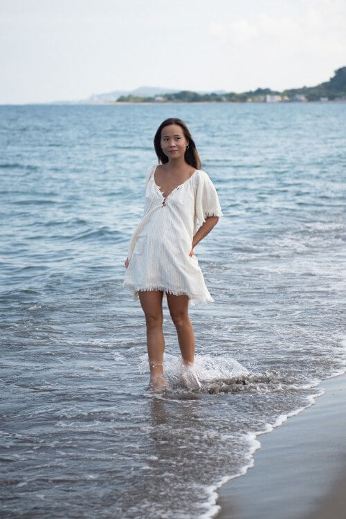 Lewis Mini Dress / Cream Stripe