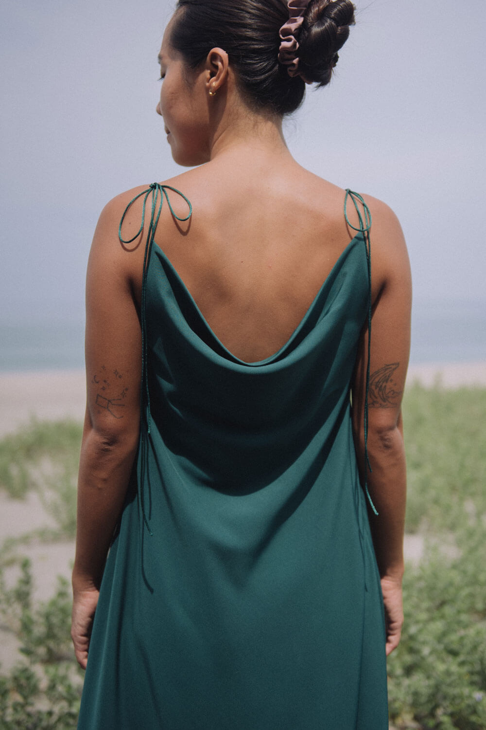 Haya Midi Dress / Forest