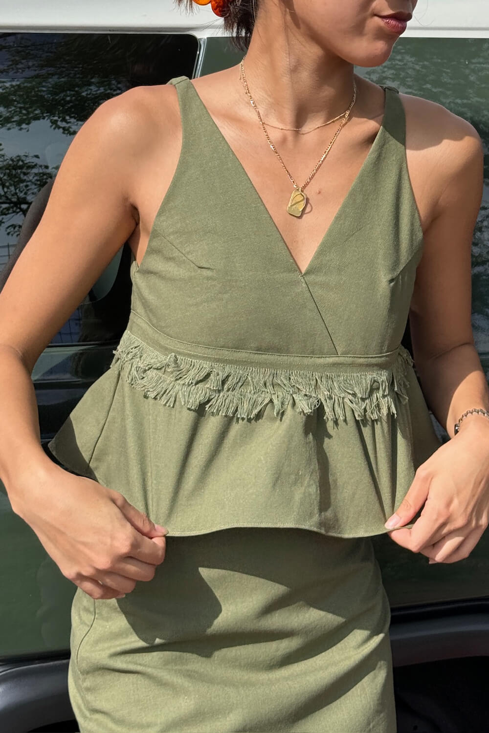 Belli Top / Dark Olive