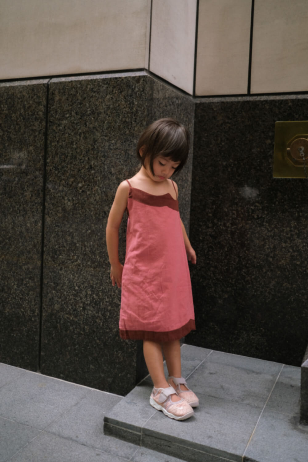 Little Juno Dress / Frosé & Earthy Maroon
