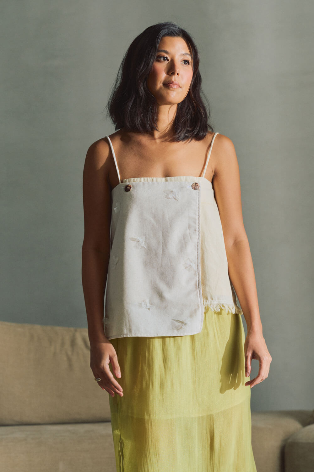 Nash Cami / Heathered Oat & Crema