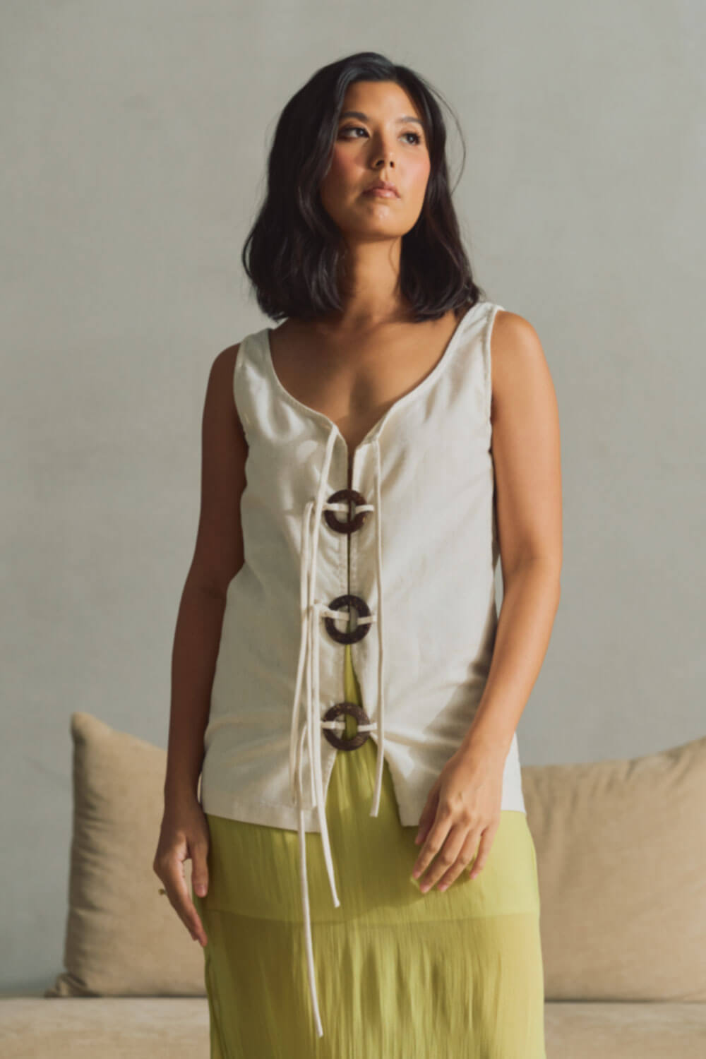 Spring Top 2.0 / Heathered Oat